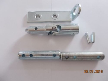 Geze Gelenklager mit Lagerplatte für Getriebe, verzinkt